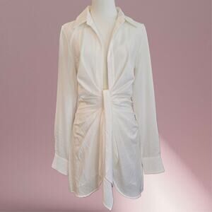 Choosy NWT Deep Plunge Shirt Dress Sz 4
